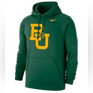 unisex baylor university fleece pullover hoodie - nike!